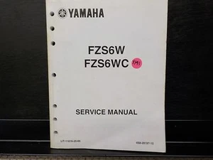 YAMAHA  2007   FZS6W  FZS6WC       SERVICE MANUAL (Y141) - Bild 1 von 2