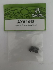 AXIAL RACING RC AXA1418 6x6mm Spacer Grey (6pcs) NEW - Picture 1 of 1