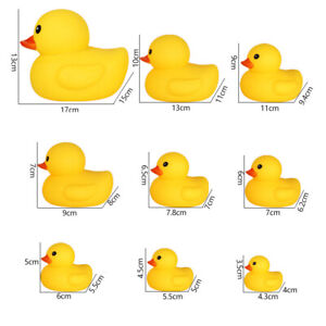 Baby Bath Toys Cute Duck Baby Gift Bathroom Rubber Large Yellow Duck Bathing  ZT