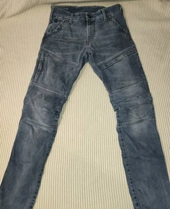 G-star Raw 3D Tapered Jeans Light Wash Articulated Knee Cargo 29x30 Actual 29X29 - Picture 1 of 18