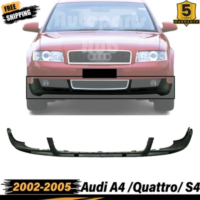 Nuevo alerón cenefa inferior parachoques delantero cebado para Audi A4 S4 Quattro 2002-2005 Foto 1 de 4
