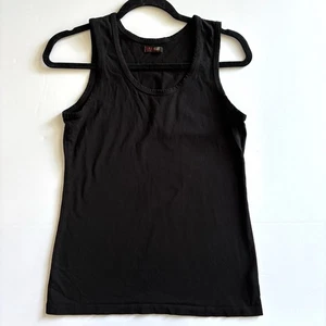 Organic John Patrick Tank Top Small Black Sleeveless Cotton Round Neck Simple - Picture 1 of 6
