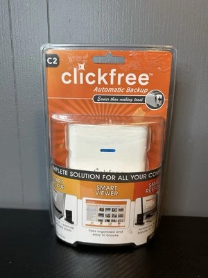 Clickfree 320GB Automatic Backup External USB Hard Drive Windows 7 Mac Brand New - Image 1 of 2