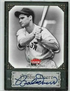 AUTÓGRAFO BOBBY DOERR 2006 FLEER GREATS OF THE GAME CERTIFICADO CORTE - Imagen 1 de 1