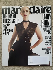 Emily Blunt Marie Claire Magazine March 2020 - Picture 1 of 11