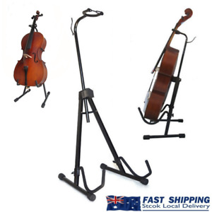 Adjustable Foldable Cello Stand with Hook for Bow A Frame Rack
