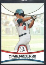 MIKIE MAHTOOK 2010 BOWMAN PLATINUM #BPP40 REFRACTOR TEAM USA 552/999 SP
