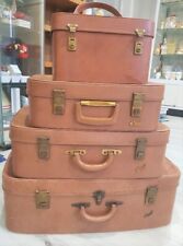 Luggage Set - Vintage, regal, good for props or antique collector. 4 lovely bags