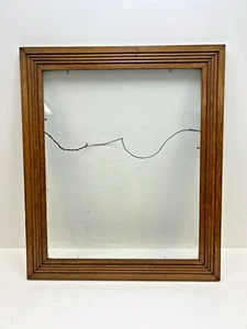 Vintage Picture Frame Arts & Crafts mission wood victorian scroll FITS 18 x 22 - Picture 1 of 14