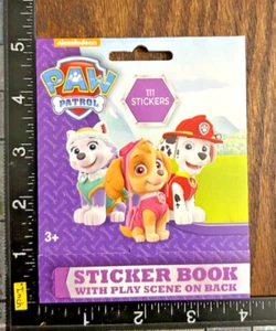 PAW PATROL BY NICKELODEON, BOOK WITH 9 LITTLE SHEETS BEAUTIFUL STICKERS #PAW11 - Picture 1 of 5