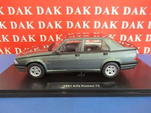 Die cast 1/18 Modellino Auto Alfa Romeo 75 Green Grey Metallic 1991 by Triple9 - Foto 1 di 6