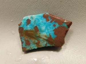 Gem Silica Chrysocolla Cuprite Unpolished Stone Slab Rough Rock #O105 - Picture 1 of 6