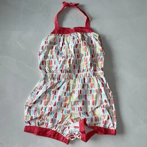 New Gymboree Halter Top Romper Outfit Girls 5T 5 - Picture 1 of 3