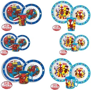 Marvel Spider-Man Children's Dishes Set 3 PC Essset Breakfast Set Geschirrset - Picture 1 of 7