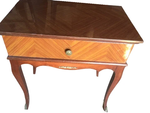 french modern mid century 60s vintage 2 nightstands bedside tables retro wood Cover