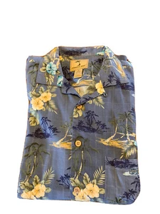 Jamaika Jaxx Seide Hawaiihemd M/blau/bunt S-S20,5” L 30” - Bild 1 von 4