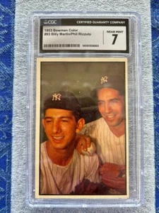 1953 Bowman Yankees #93 Rizzuto, Martin CGC GRADED 7 NRMT MUST SELL Yankees!!!!! - Picture 1 of 1