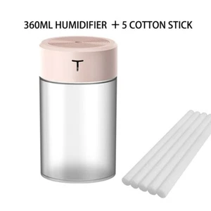 360ML Air Humidifier Portable USB Air Diffuser Purifier Aromatherapy Essential - Picture 1 of 15