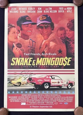 SIGNED Snake & Mongoose 27x40 Movie Theatre Poster Prudhomme McEwan Funny Car - Image 1 of 4