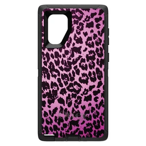 OtterBox Defender for Galaxy Note (Choose Model) Pink Purple Leopard Skin Spots - Picture 1 of 11