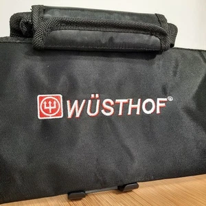 Wusthof 8 Pocket Cordura Knife Roll Bag Storage Black Zip 7372/8 NEW - Picture 1 of 8
