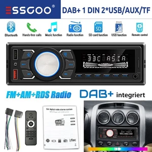 DAB+ Autoradio RDS AM FM 2x USB Freisprecheinrichtung SD AUX IN 1 DIN Bluetooth - Bild 1 von 17