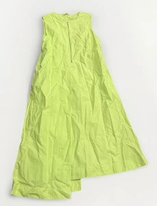 Vestido COS Asimétrico En Capas Sin Mangas Verde Lima Talla 12 - Imagen 1 de 7