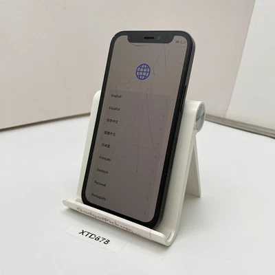 Apple iPhone 12 mini - 64GB - Black (Unlocked) - CRACKED SCREEN - Image 1 of 4