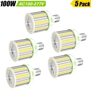 5 x 100W LED Corn Bulb Light E39 Adjustable Commercial Garage Warehouse Lighting - Picture 1 of 16