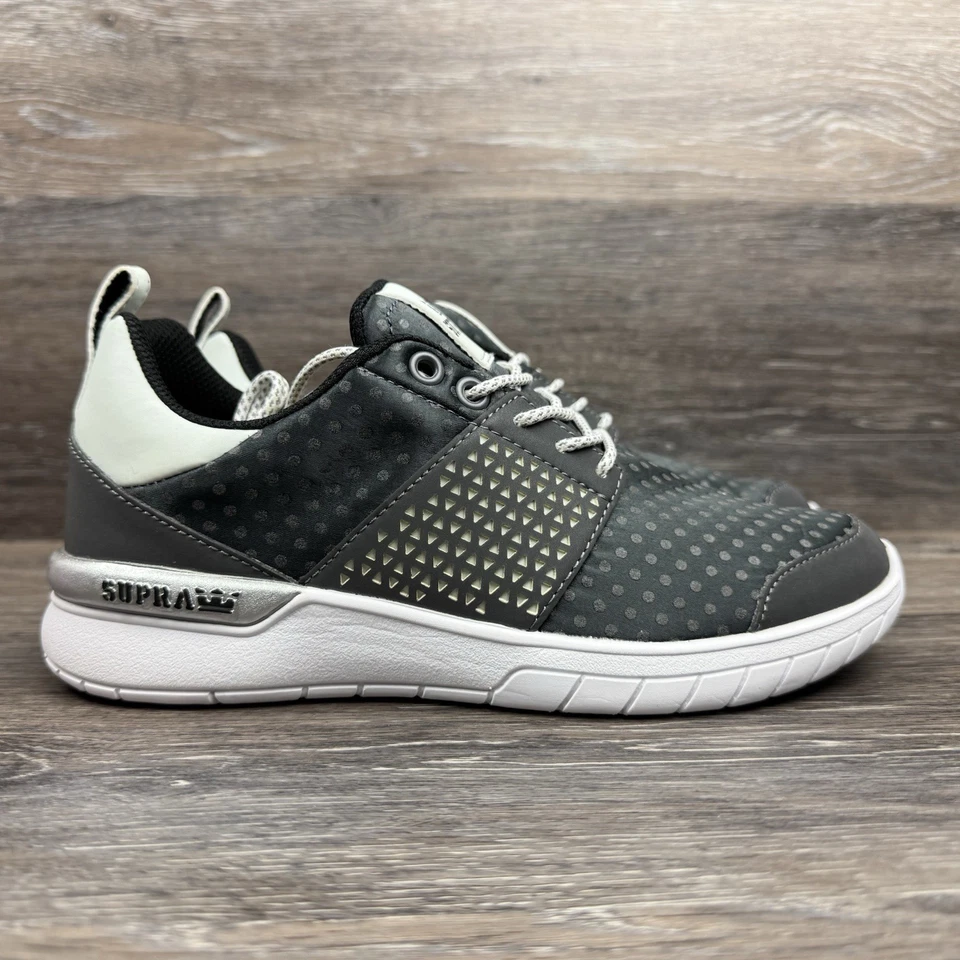 Women's Supra Scissor 'Dark Grey/White' Casual Shoes / 98027-067-M / Size 8.5