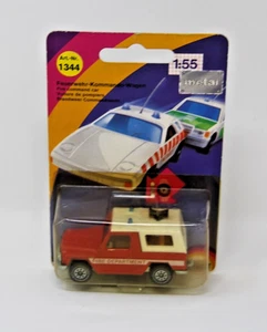 Siku #1344 Feuerwehr- Kommando Wagen Wagon Fire Department Rare New On Card - Picture 1 of 4