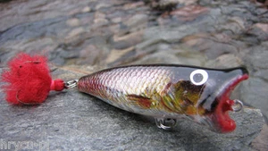 JAXON WOBBLER POPPER 9cm SCHWIMMEND  100% NATURAL ! - Imagen 1 de 1