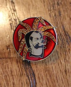 Nuova palma con bavero testa uomo cappello spilla motociclista cravatta ribelle  - Foto 1 di 1