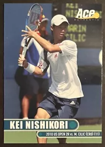 35 CARD LOT 2012 ACE KEI NISHIKORI #12 2010 US UNITED STATES OPEN VS MARIN CILIC - Picture 1 of 2
