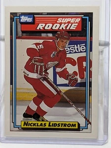 1992 Topps Nicklas Lidstrom Red Wings #9 Rookie (HOF 2015) - Picture 1 of 2