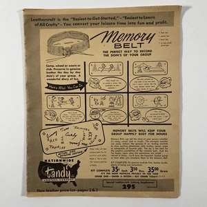 1950's Tandy Leather Kits Sales Catalog Vintage Leatherworking - Picture 1 of 8