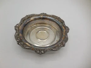 Vintage Newburyport Versilbert Weinflasche Untersetzer 4306N - Bild 1 von 7