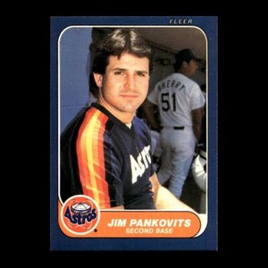 Jim Pankovits 1986 Fleer Houston Astros #307 R318G 7