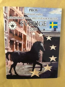 Serie Euro Prova 8 monete Sverige Svezia 2003 1 cent - 2 euro - Imagen 1 de 3