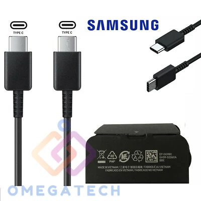 Cavo Usb C / C Originale Samsung Galaxy S21 S22 per Caricabatterie TA800 TA845 N - Immagine 1 di 4