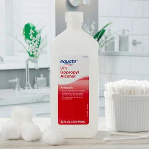 New Equate 91% Isopropyl Alcohol Antiseptic Liquid, 6 PACK (6 x 32 fl oz/Bottle) - Picture 1 of 7