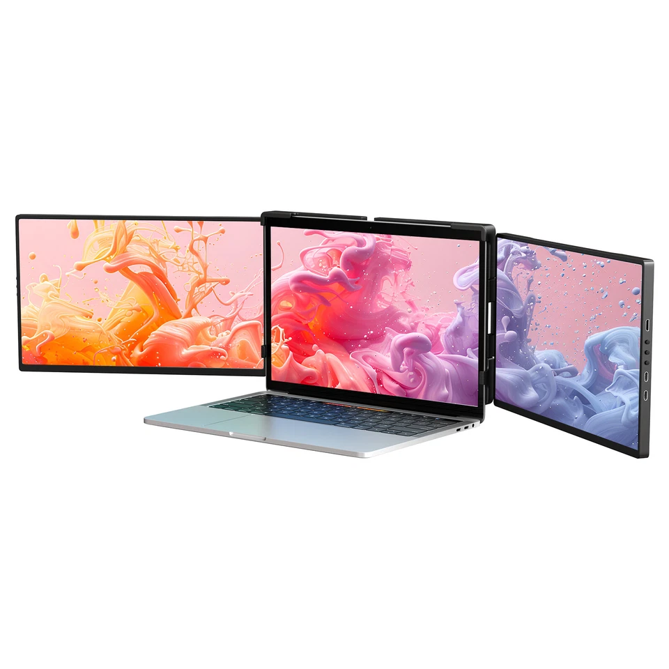 UPERFECT 14 Pulgadas 2K QHD Monitor Portátil con Doble Pantalla HDMI y USB C
