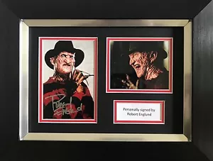ROBERT ENGLUND HAND SIGNED AUTOGRAPH FRAMED PHOTO DISPLAY FREDDY KRUEGER 2. - Foto 1 di 1