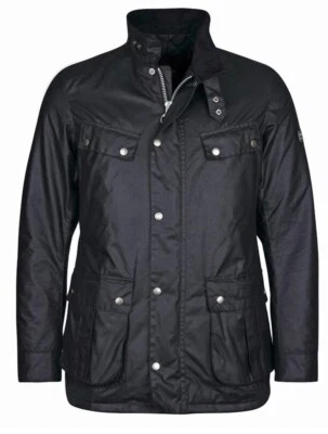 Barbour International Duke Wax Jacket Mens Medium M Black Perfect RRP £269 - Image 1 of 4