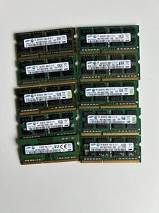 Job Lot 10 x Samsung 4GB DDR3L PC3L-12800S 1600MHz Laptop RAM Memory - Picture 1 of 1