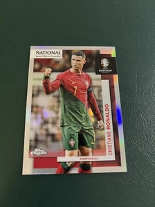 2024 National NSCC Topps Chrome UEFA Cristiano Ronaldo Sp Refractor Soccer - Picture 1 of 2