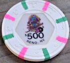 $500 1ST EDT CHIP FROM EDDIE'S FABULOUS CASINO RENO 