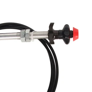 ・Control Cable 55204 2 Inch 10 Feet Length Car Truck Industrial Black Knob - Picture 1 of 12