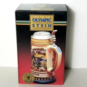 Anheuser-Busch 1988 Seoul Olympic Summer Games limited edition Stein Brand New - Picture 1 of 6
