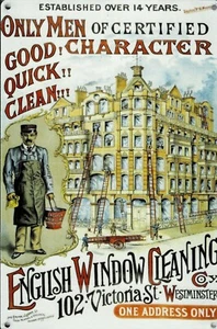 Blechschild Pub Vintage ENGLISH WINDOW CLEANING - 20 x 30 cm - Bild 1 von 1